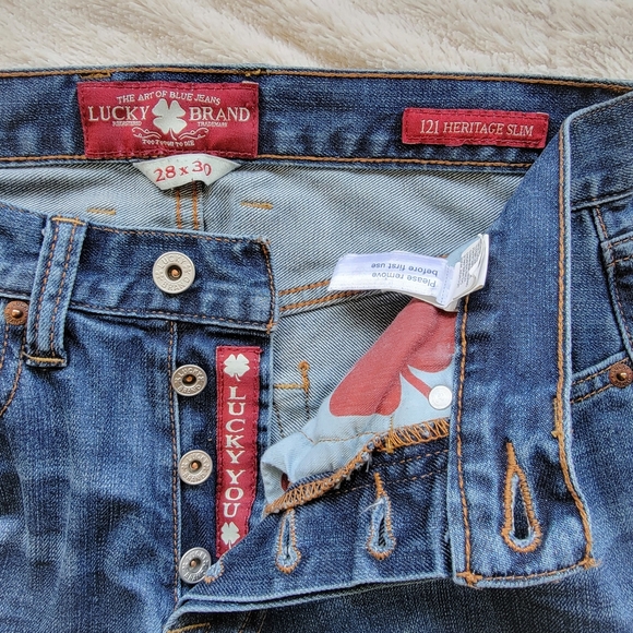 Lucky Brand Men's 28x30 121 Heritage Slim Jeans - Picture 4 of 4